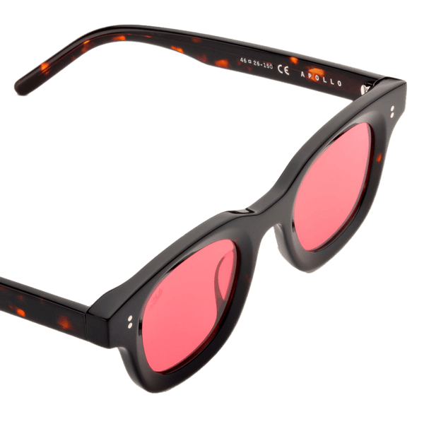 Apollo / Dark Tortoise Acetate & Rose Lens - Shade Files